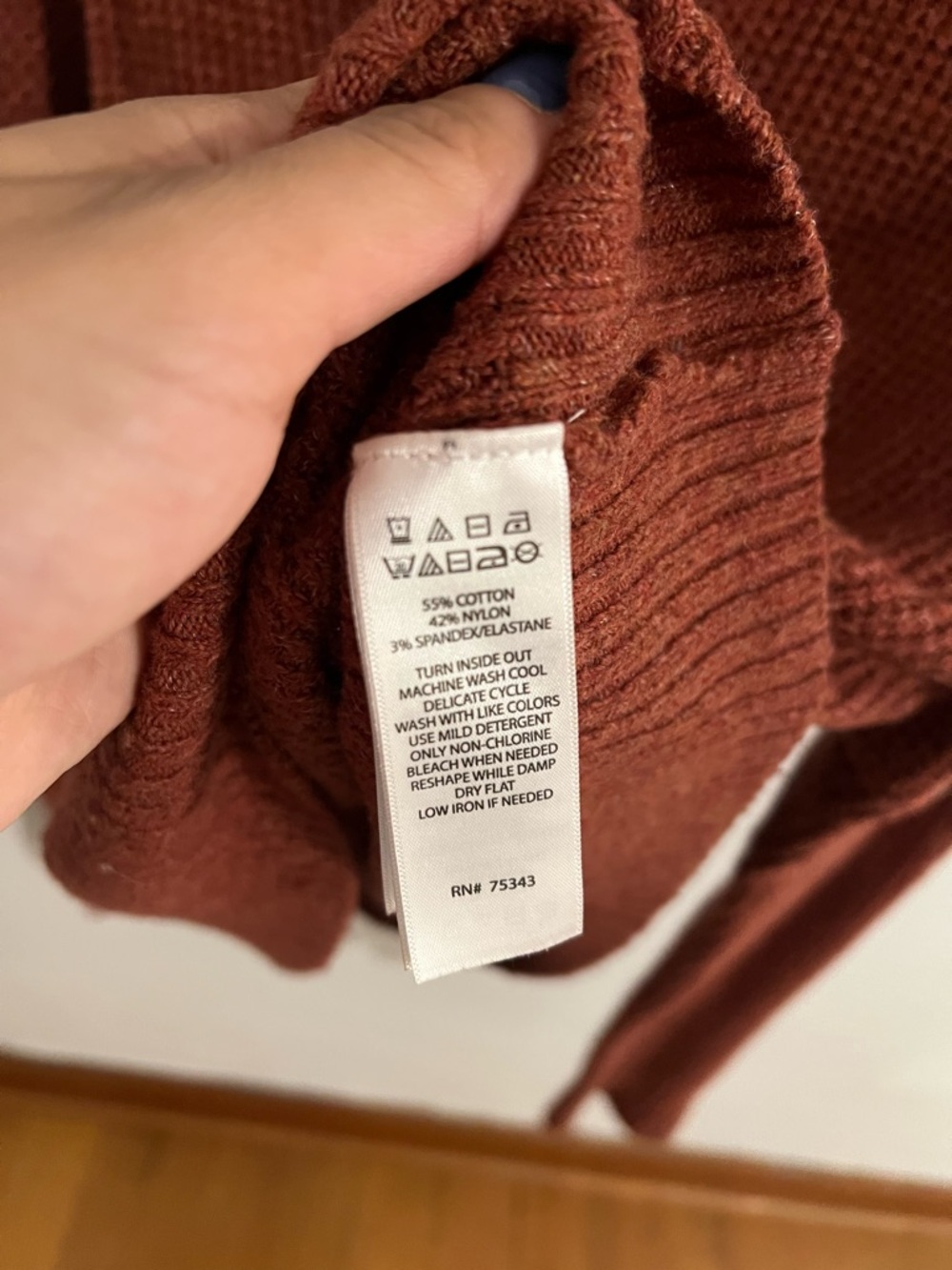 William Rast 3/4 Zip-Front Ribbed Sweater - Picture 5 of 5